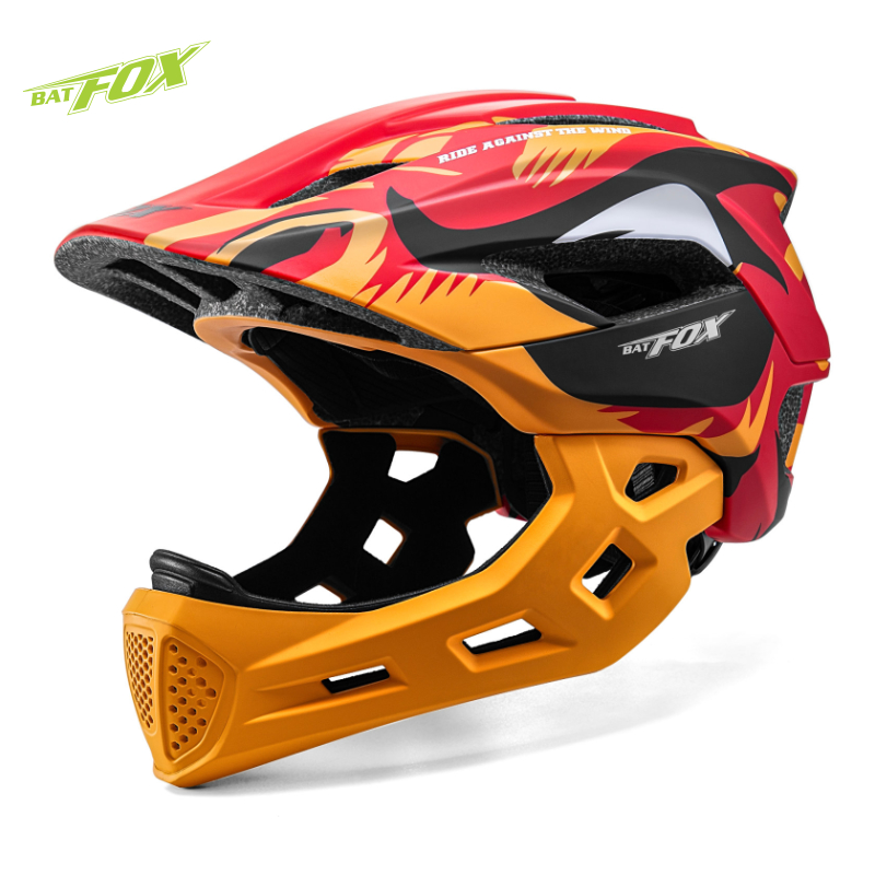 Cycling Protective Gear Kids - BATFOX детский анфас велосипедный шлем съемный