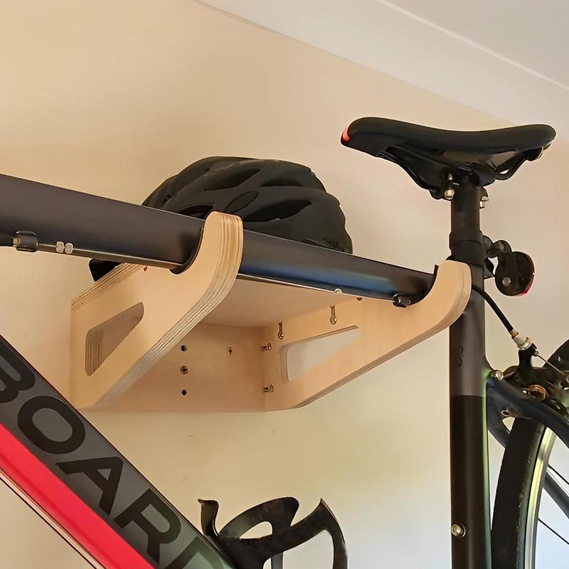 Cycling Gear Wall Mount - Настенная деревянная вешалка для велосипеда, велосипедный