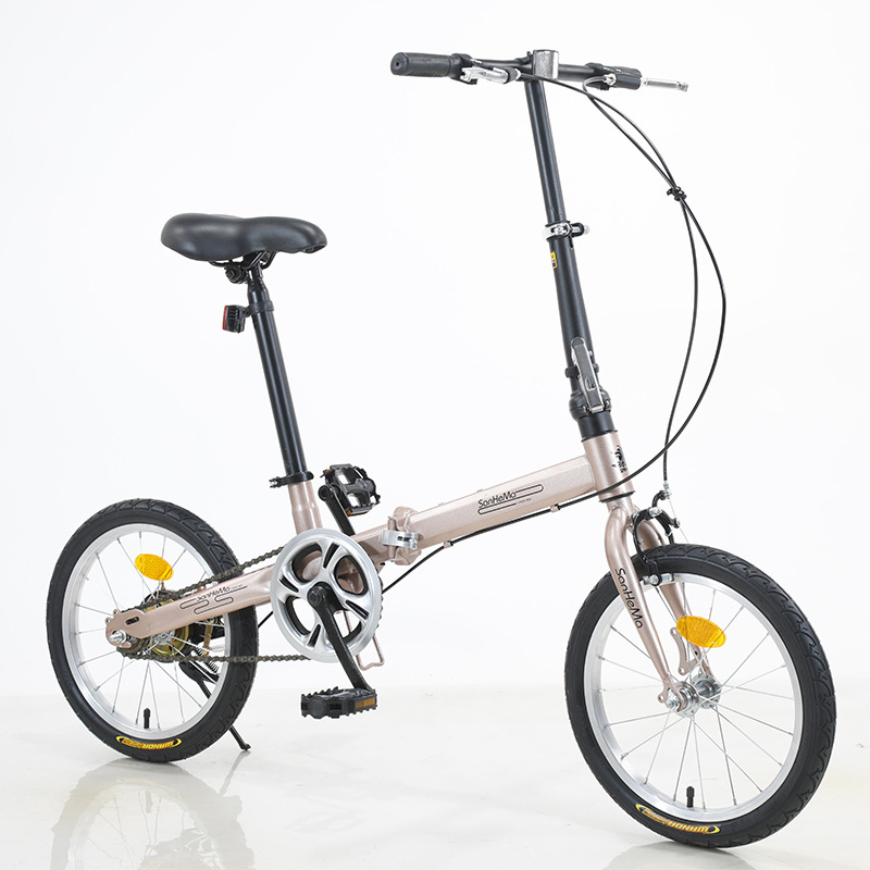 Cycling Low Gear - Складной велосипед Sanhema 16 дюймов, односкоростной,