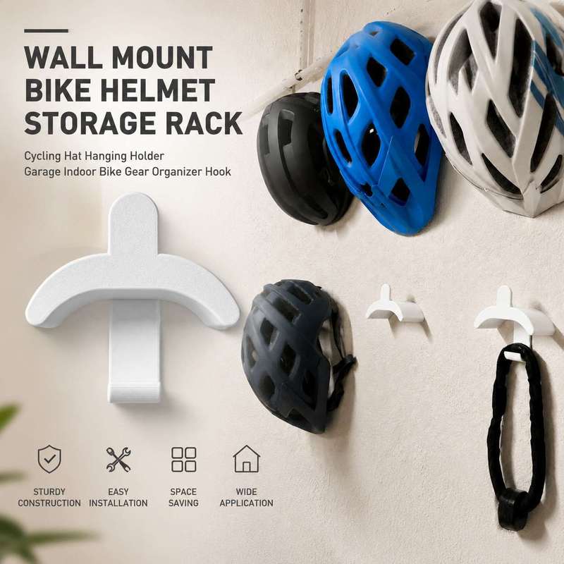 Cycling Gear Wall Mount - Настенный держатель для хранения велосипедных шлемов,
