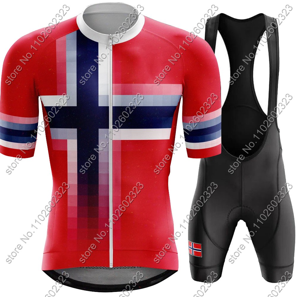Cycling Gear Clothing - 2024 Комплект футболок для велоспорта Норвегии,
