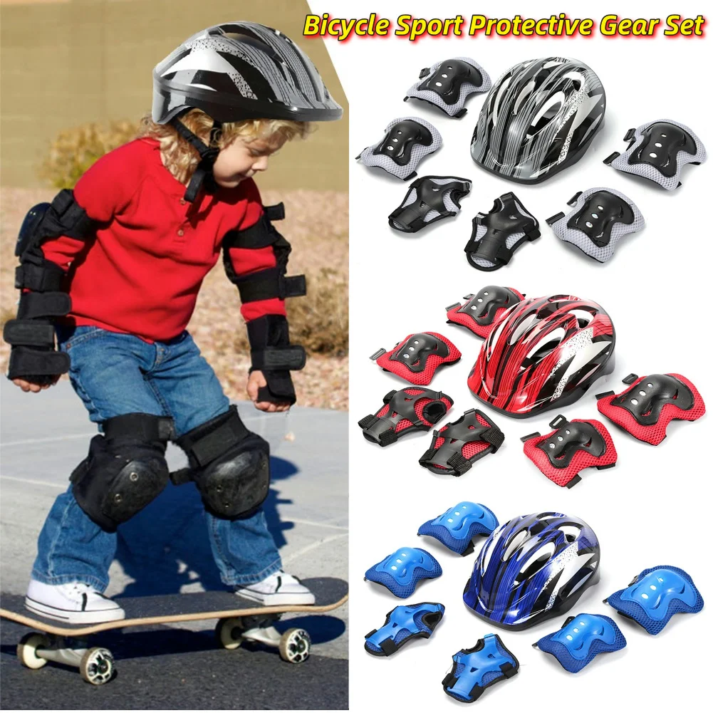 Cycling Gear Kids - Комплект из 7 предметов защитного спортивного