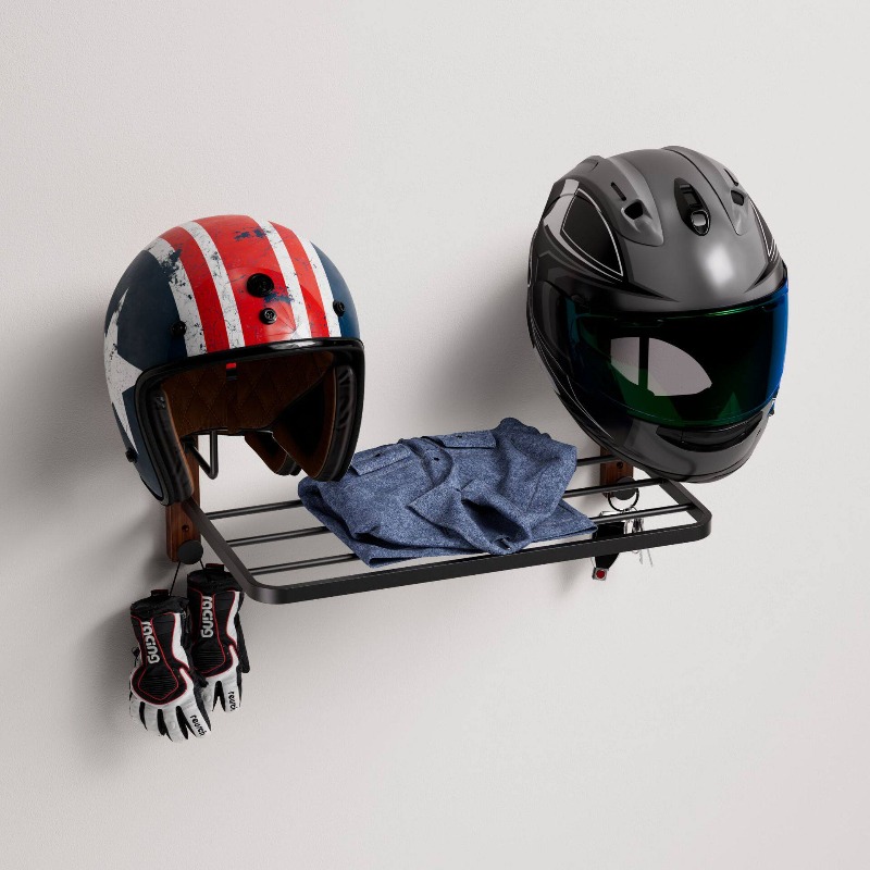 Cycling Gear Wall Mount - Многофункциональный настенный держатель для шлема, подвесная