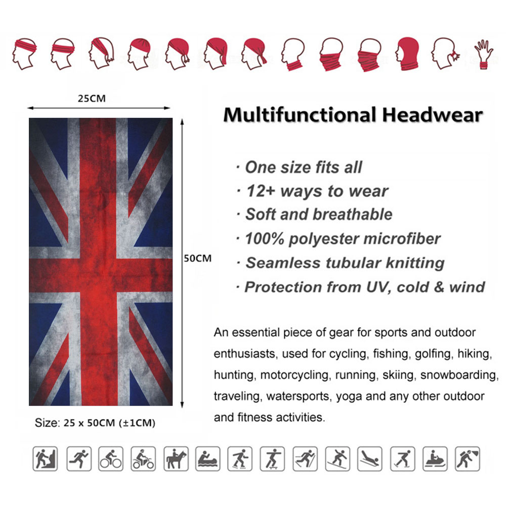 Банданы с флагом Содружества с – обзор и цена Mens Cycling Gear Uk