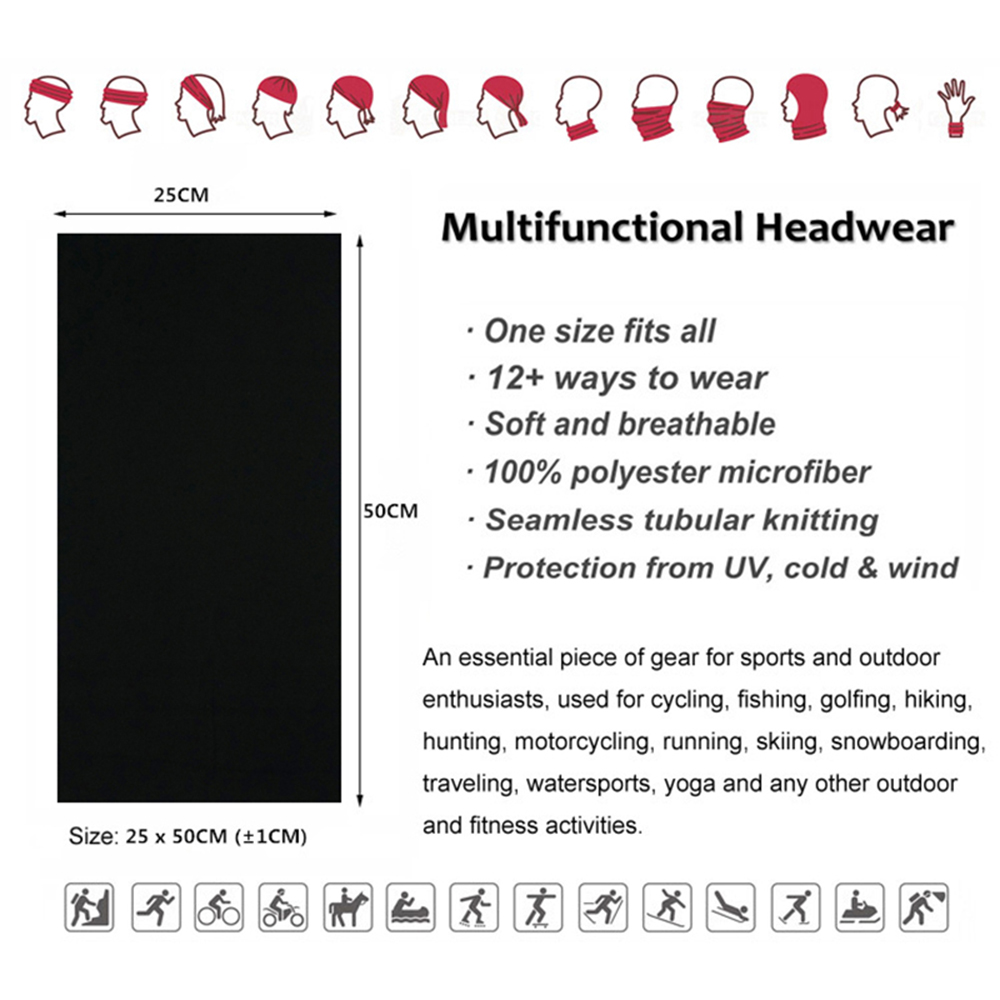 Бесшовные однотонные банданы д – обзор и цена Cycling Gear